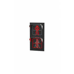 Светофор светодиодный П.1.1 с ТООВ (200 мм) 220В (плоский корпус)