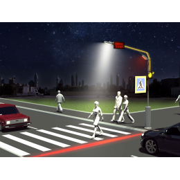 Светодиодный проектор «стоп-линии», 12/24В, IP65