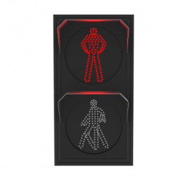 Светофор светодиодный П.1.1 (200 мм) 12В (плоский корпус)