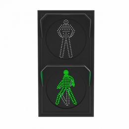 Светофор светодиодный П.1.1 (200 мм) 12В (плоский корпус)