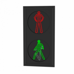 Светофор светодиодный П.1.1 (200 мм) 12В (плоский корпус)