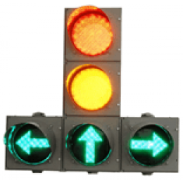 Светофор светодиодный транспортный Т.1.пл.2 300 мм