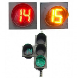 Табло обратного отсчета времени в корпусе светофора ТООВ-200КЛ(RG)