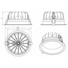 Светодиодный светильник ДВО 05-33-50-Д