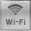 EL51 Светильник аккумуляторный, 1 LED/1W 230V, AC "Wi-fi" синий 110*110*20 mm, серебристый