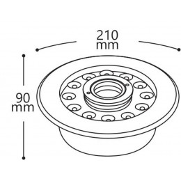 Светодиодный светильник подводный LL-876 Lux 12W RGB 24V IP68