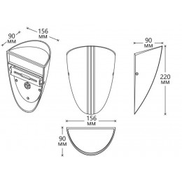 Архитектурная подсветка фасадная SP4310 Luxe накладной 230V 13W 2700K IP65