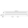 Линейный светильник архитектурный LL-879 Lux 18W 6500K 230V IP65