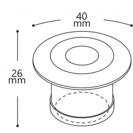 Светодиодный светильник подводный LL-881 Lux 2.5W 3000K 24V IP68
