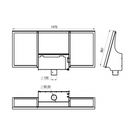 Светильник GSS-20/12 на солнечной электростанции GM-150/150