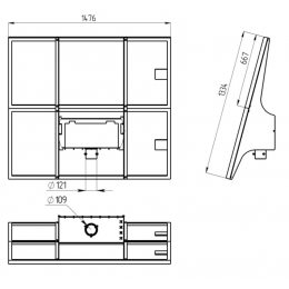 Светильник GSS-40/12 на солнечной электростанции GM-300/150