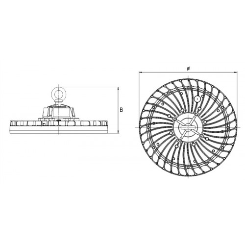 GSK-150-R Промышленный светодиодный светильник 