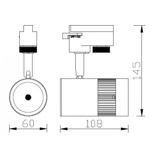HL837L Светодиодный трековый светильник 13W 4200K