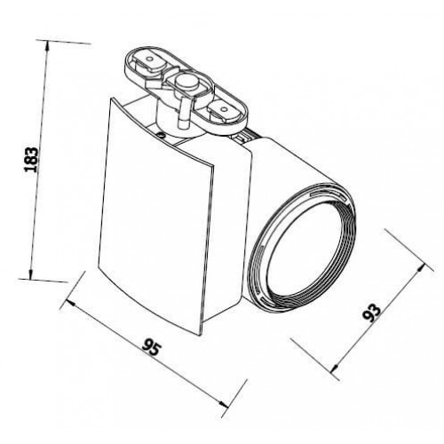 HL828L Светодиодный трековый светильник 23W 4200K