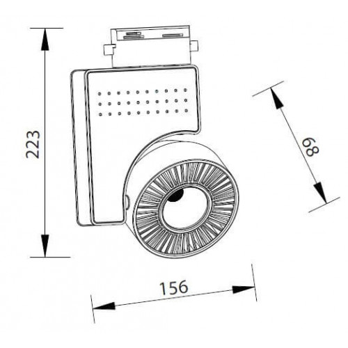HL834L Светодиодный трековый светильник 40W 4200K