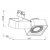 HL827L Светодиодный трековый светильник 40W 4200K