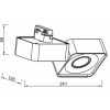 HL826L Светодиодный трековый светильник 23W 4200K