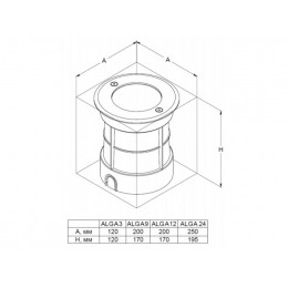 XLD-ALGA9-220 Грунтовый светодиодный прожектор