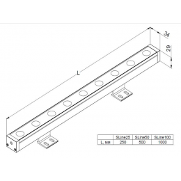 XLD-SLine100-18-24 Архитектурный светодиодный светильник