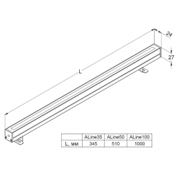 XLD-ALine100-10-045-24 Архитектурный светодиодный светильник