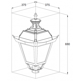 XLD-PLP-25-220 Парковый светодиодный светильник