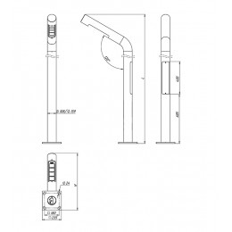 LE-СТУ-86-025-10282-65Д Парковый светодиодный светильник