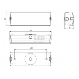 LE-СБО-72-003-7021-65Х Светодиодный эвакуационный указатель POINTER