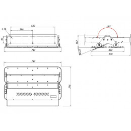 LE-СБУ-66-600-8440-67Х Промышленный светодиодный прожектор УРАН