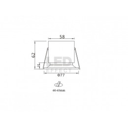 LE-СВО-16-008-7689-44Д Светодиодный светильник ДАУНЛАЙТ
