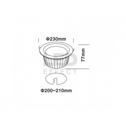 LE-СВО-16-024-10030-44Д Светодиодный светильник ДАУНЛАЙТ
