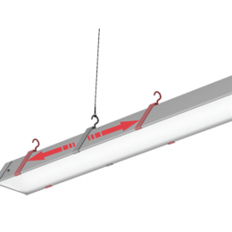 LE-ССО-14-040-0791-20Д одиночный Линейный светильник серии РИТЕЙЛ