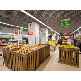 LE-ССО-14-040-0791-20Д одиночный Линейный светильник серии РИТЕЙЛ