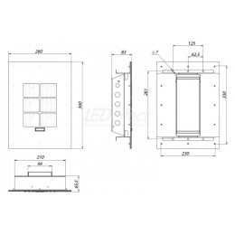 LE-СВП-32-075-1900-67Х Светодиодный светильник для АЗС