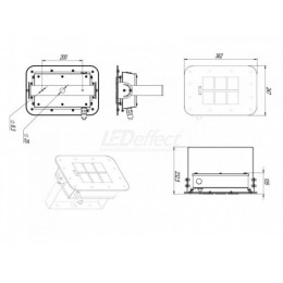LE-СБУ-32-040-1839Ех-67Х Взрывозащищенный светодиодный светильник серии KEDR Ех 2.0 (СБУ)