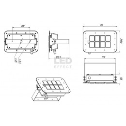 LE-СБУ-32-100-1841Ех-67Х Взрывозащищенный светодиодный светильник серии KEDR Ех 2.0 (СБУ)