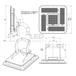 LE-СБУ-35-600-1779-67Х Промышленный светодиодный прожектор