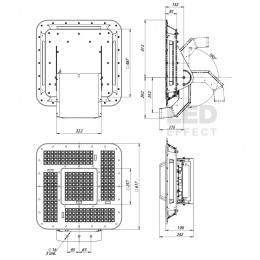 LE-СБУ-35-600-4252-67Х Промышленный светодиодный прожектор