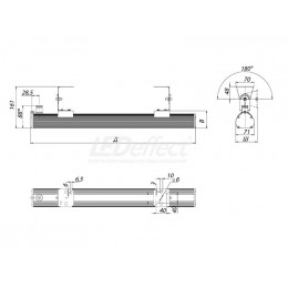 LE-СПП-26-024-4127Ex-65Х Взрывозащищенный светильник СТРУНА Ех