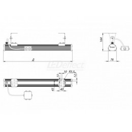 LE-СПП-26-072-5324-65Х Промышленный линейный светильник серии СТРУНА