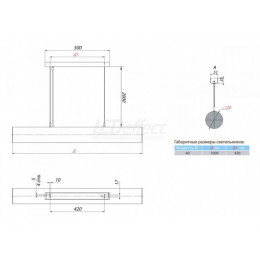LE-ССО-55-040-3827-20Х Линейный светильник cерии iTUBE