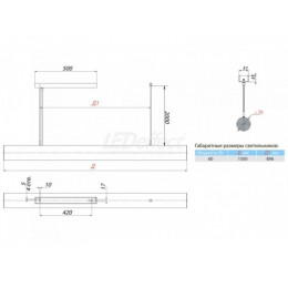 LE-ССО-55-060-3818-20Х Линейный светильник cерии iTUBE