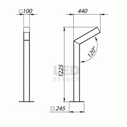 LE-СТУ-51-010-4285-65Д Парковый светильники серии БУК СТУ