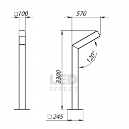 LE-СТУ-51-018-4287-65Д Парковый светильники серии БУК СТУ