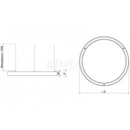 ОРИОН 45ВТ LE-ССО-ХХ-040-1432-20Х Подвесной светодиодный светильник