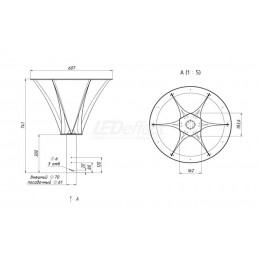 LE-СТУ-36-027-1366-67Т Парковый светильник серии КАШТАН