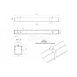 LE-СВО-23-040-1447-20Х Линейный светильник cерии СТРЕЛА СВО