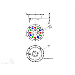 LP GZ 180/12/15 AISI 304 Подводный светодиодный светильник