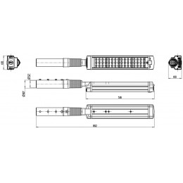 LL-MAG2-060-148 Уличный светодиодный светильник консольный 57 Вт LL-ДКУ-02-060-0311-67