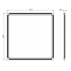 SLIMPANEL.1-595x595-24 Офисный светодиодный светильник с торцевой подсветкой