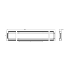 SLIMPANEL.2-150x1200-25 Офисный светодиодный светильник с торцевой подсветкой
